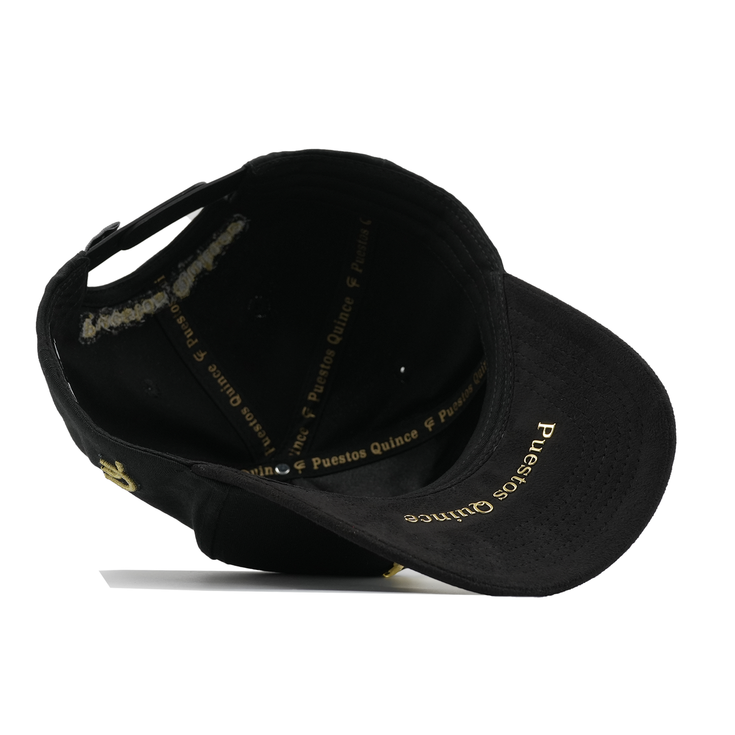 Gorra Puestos Quince Negro gallo Dorado