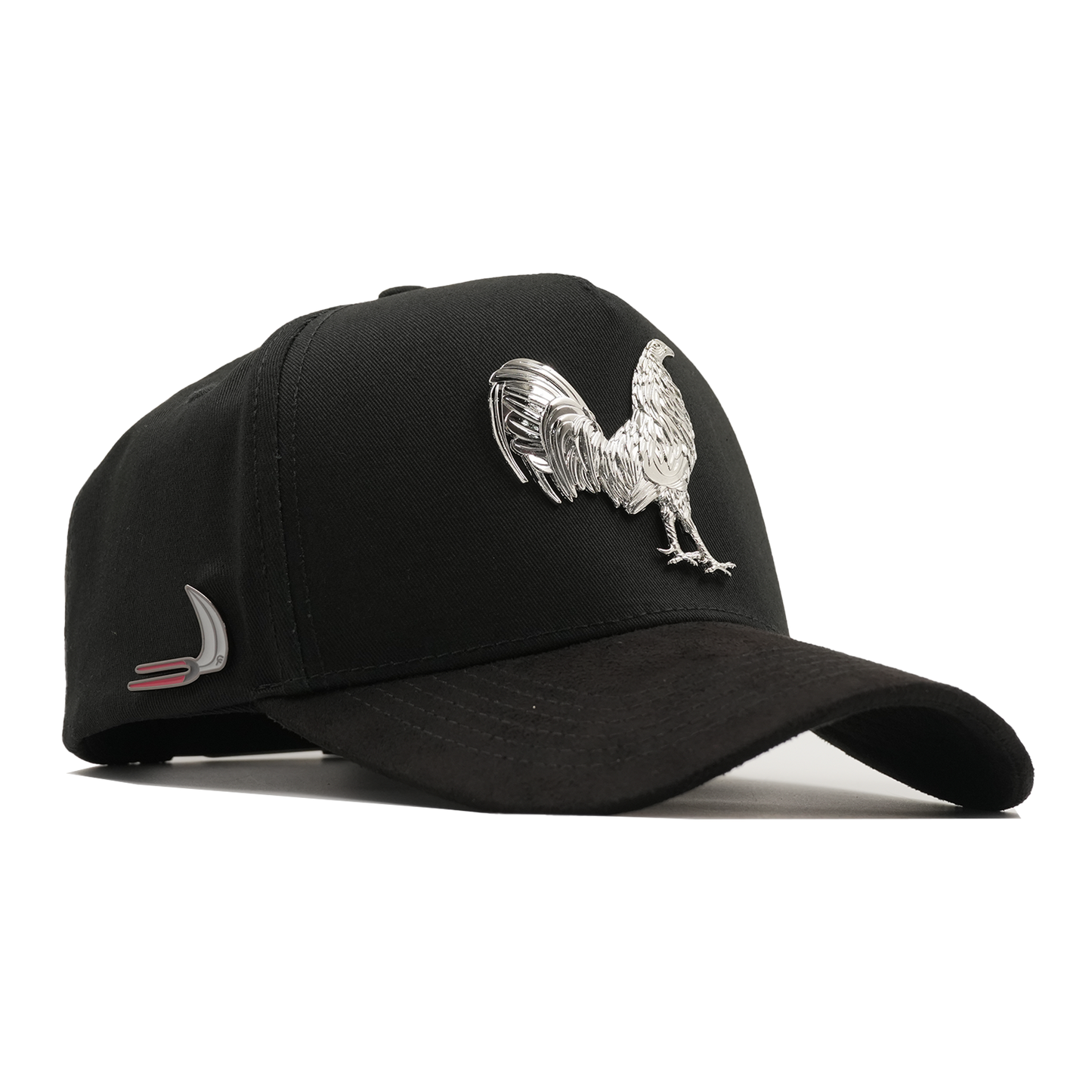 Gorra Puestos Quince Negra Gallo Plata