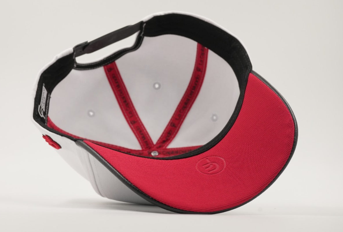 Ace of spades white/red