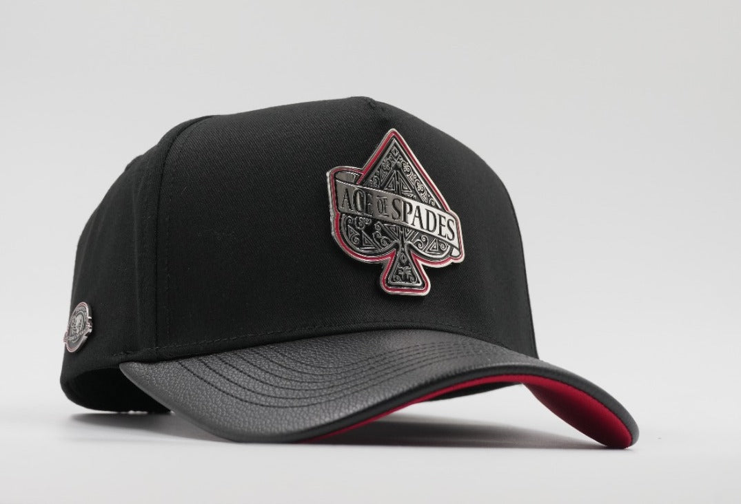 Ace of spades black/red