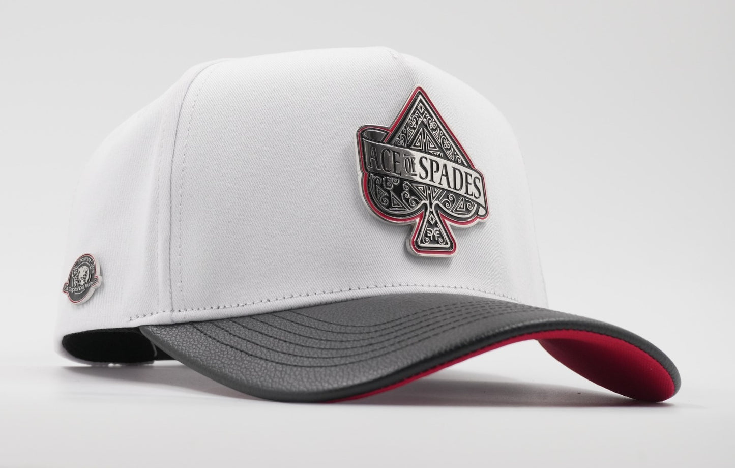 Ace of spades white/red