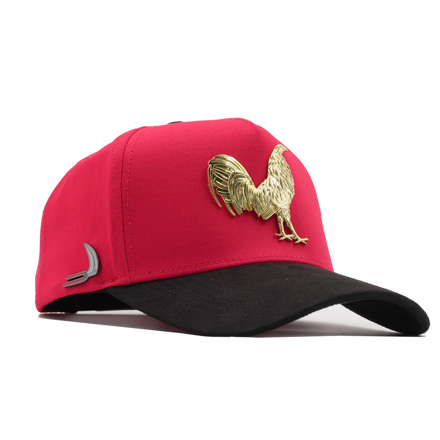 Gorra Puestos Quince Roja Gallo Dorado