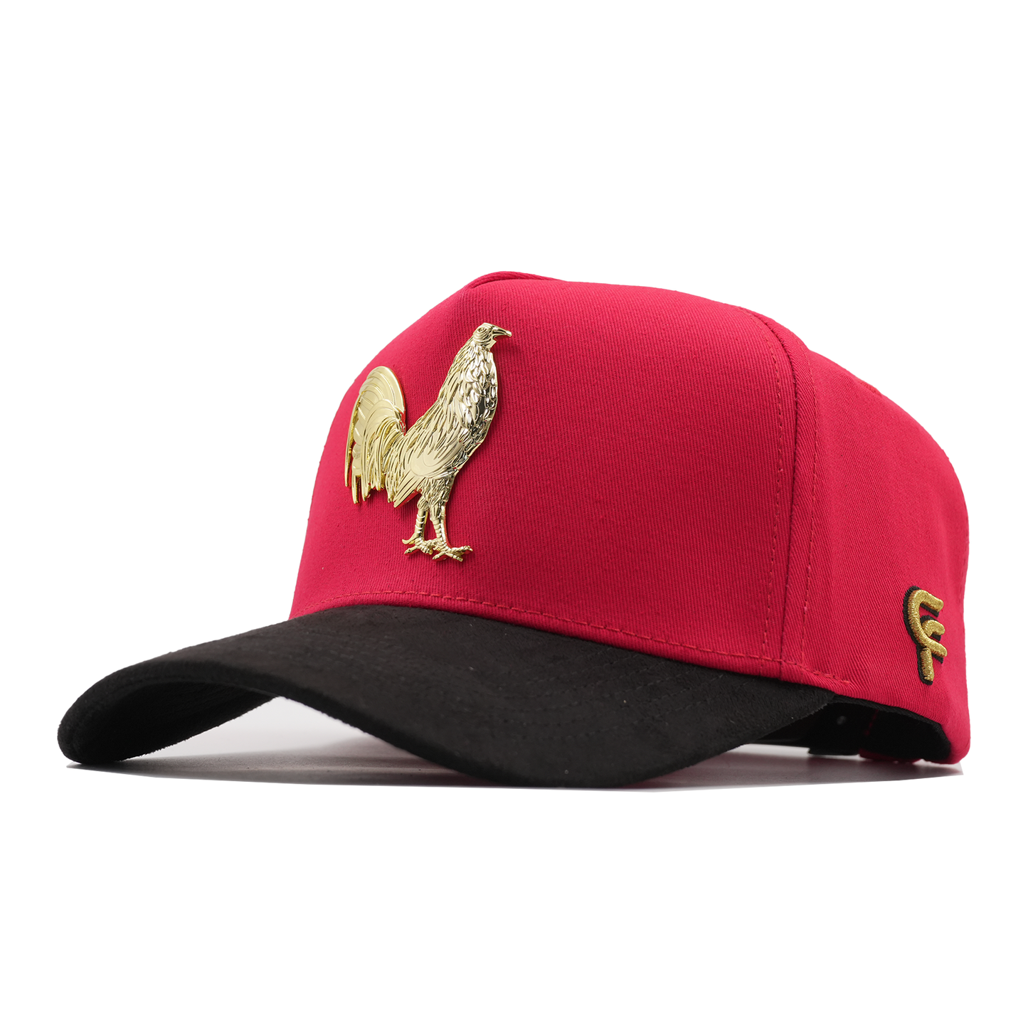 Gorra Puestos Quince Roja Gallo Dorado